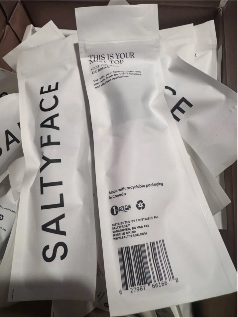 5 of the Saltyface Mist Tops - For Tanning Water Spray